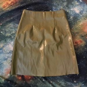 Green pleather pencil skirt medium 👓